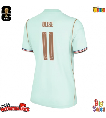 France Michael Olise #11 Replica Away Stadium Shirt for Women World Cup 2026 Short Sleeve